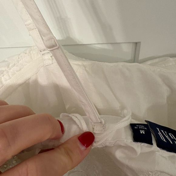 White Eyelet Ruffle Top - Picture 7 of 7